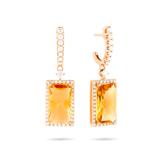 Colección Iconic, Diamante 0.76 Ct, Citrino, Colgantes