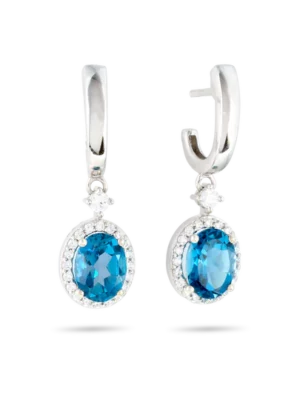 Colección Sunset, Diamante 0.36 Ct, London Blue, Colgantes