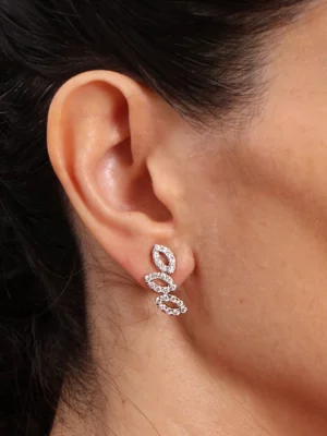 Colección Leaves and crossed, Diamante 1.22 ct, trepadoras