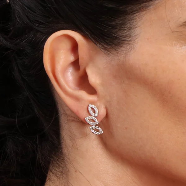 Colección Leaves and crossed, Diamante 1.22 ct, trepadoras