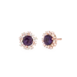 Colección Princess, Diamante 0.31 Ct, Amatista, Botón