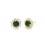 Colección Princess, Diamante 0.32 Ct, Esmeralda, Botón