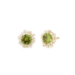 Colección Princess, Diamante 0.31 Ct, Peridoto, Botón