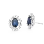 Colección Princess, Diamante 0.46 Ct, Zafiro, Botón