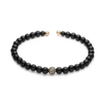 Colección Titamium Soul, Diamante Brown 0.41 Ct, Onix, Titanio