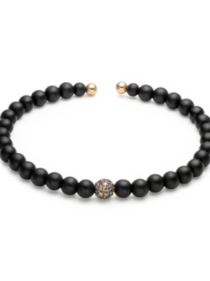 Colección Titamium Soul, Diamante Brown 0.41 Ct, Onix, Titanio