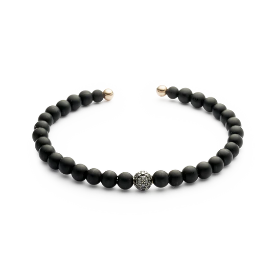 Colección Wolf Small Bracelets, Diamante Negro 0.47 Ct, Onix, Titanio