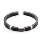 Colección Titanium Soul, Diamante 0.06 Ct Y Diamante Negro 0.27 Ct, Onix, Titanio