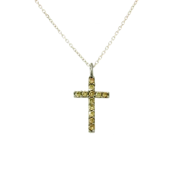 Colección Classics Crosses, Diamante Brown 0.11 Ct, Cruces