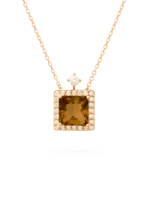 Colección Sunset, Diamante 0.20 Ct, Cuarzo Fume, Diseñador