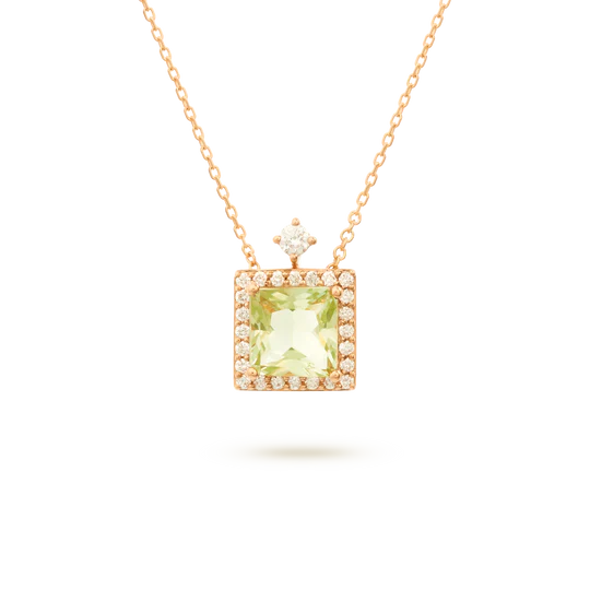 Colección Sunset, Diamante 0.20 Ct, Prasiolita, Diseñador