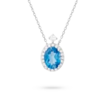 Colección Sunset, Diamante 0.18 ct, london blue, diseñador