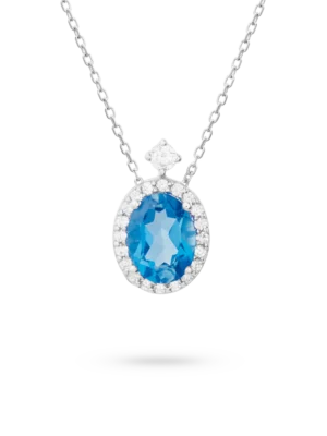 Colección Sunset, Diamante 0.18 ct, london blue, diseñador