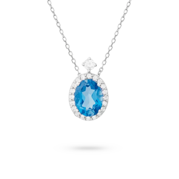 Colección Sunset, Diamante 0.18 ct, london blue, diseñador