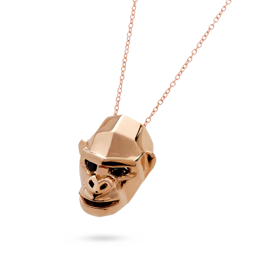 Colección Wolf Men Rings & Surf, Diamante Negro 0.03 Ct, Calaveras