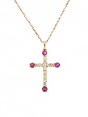Colección Classics Crosses, Diamante 0.10 Ct, Rubi, Cruces