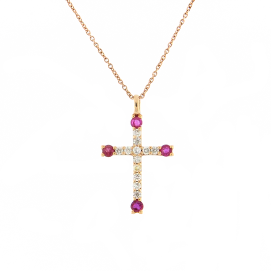 Colección Classics Crosses, Diamante 0.10 Ct, Rubi, Cruces