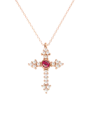 Colección Classics Crosses, Diamante 0.16 Ct, Rodolita, Cruces