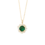 Colección Princess, Diamante 0.17 Ct, Esmeralda, Botón