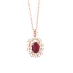 Colección Princess, Diamante 0.19 Ct, Rubi, Botón