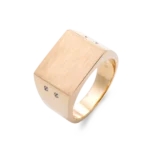 Colección Wolf Men Rings & Surf, Diamante 0.06 Ct, Sellos