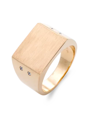 Colección Wolf Men Rings & Surf, Diamante 0.06 Ct, Sellos