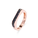 Colección Wolf Men Rings & Surf, Diamante Negro 0.44 Ct, Sellos