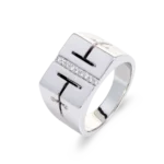 Colección Wolf Men RIngs & Surf, Diamante 0.20 Ct, Sellos