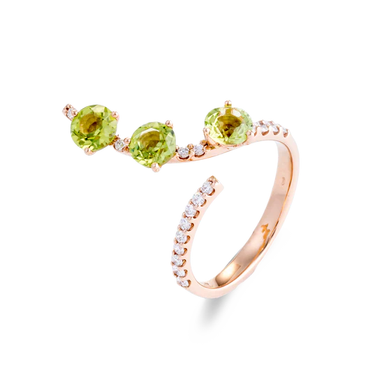 Colección Brave, Diamante 0.27 Ct, Peridoto, Diseñador