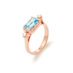 Colección Sunset, Diamante 0.22 Ct, Topacio, Diseñador