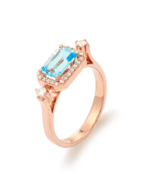 Colección Sunset, Diamante 0.22 Ct, Topacio, Diseñador