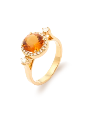 Colección Sunset, Diamante 0.22 Ct, Citrino, Diseñador