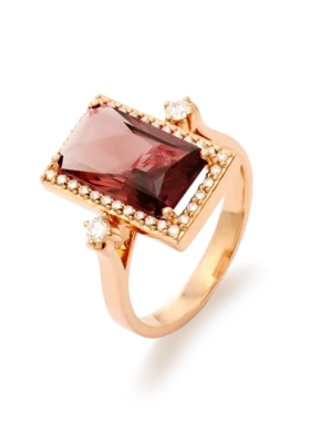 Colección Iconic, Diamante 0.27 Ct, Granate, Diseñador