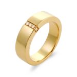 Colección Wolf Men rings & surf, Diamante 0.08 ct, sellos