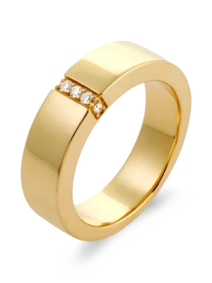 Colección Wolf Men rings & surf, Diamante 0.08 ct, sellos