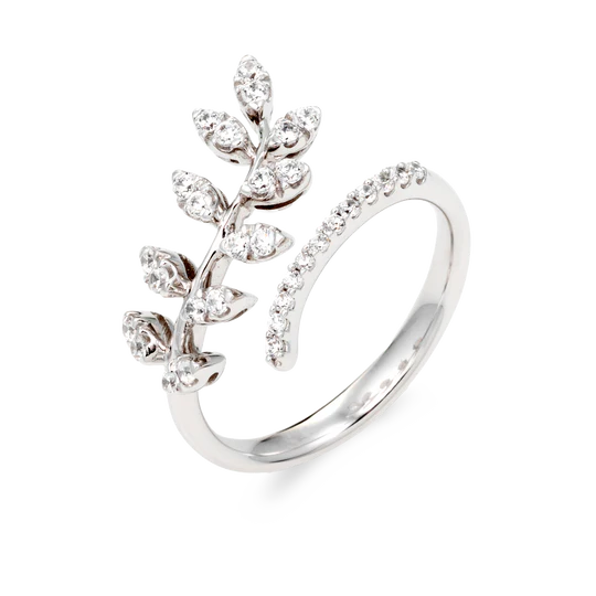 Colección Leaves And Crossed, Diamante 0.39 Ct, Diseñador