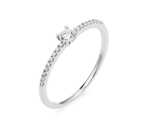 Colección Classic, Diamante 0.07 Ct Y Diamante 0.15 Ct, Solitario