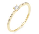 Colección Classic, Diamante 0.06 ct y diamante 0.15 ct, solitario