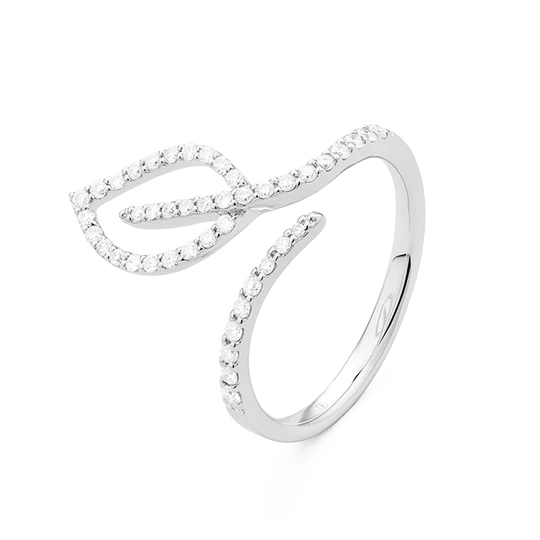 Colección Leaves And Crossed, Diamante 0.35 Ct, Diseñador