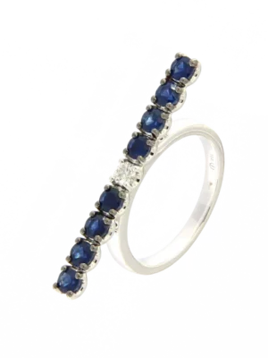 Colección Brave, Diamante 0.12 Ct, Zafiro, Diseñador