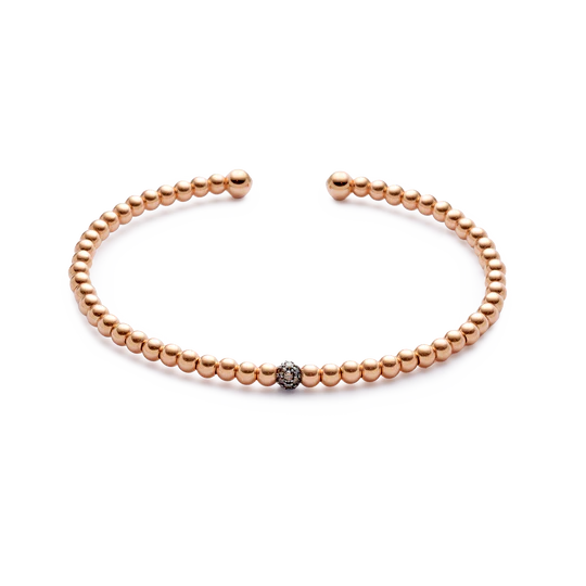 Colección Titanium Soul, Diamante Brown 0.12 Ct, Cuencas Pequeñas