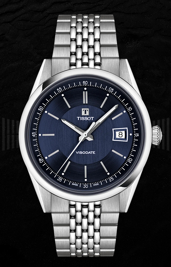 Tissot Visodate 39mm Esfera Azul