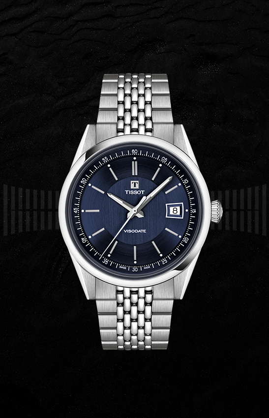 Tissot Visodate 39mm Esfera Azul
